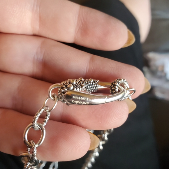 New. Michael Dawkins 24 inch sterling silver chain. Substantial 42 grams. Sold o - Picture 2 of 5